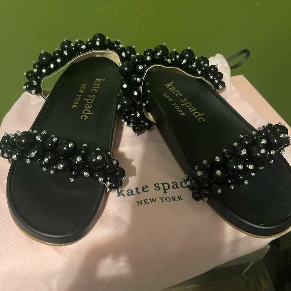 Kate Spade summer black sandals